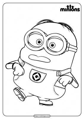 Printable Minions Pdf Coloring Book