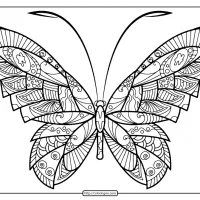 butterfly mandala coloring pages book 52