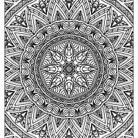 free printable mandala adult coloring book