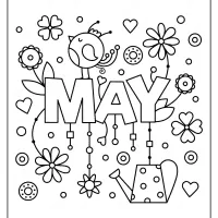 Free Printable May Pdf Coloring Page 34 free printable may pdf coloring page