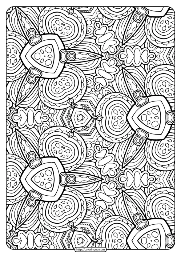 Printable Abstract Pattern Adult Coloring Pages-02 1 printable abstract pattern adult coloring pages 02