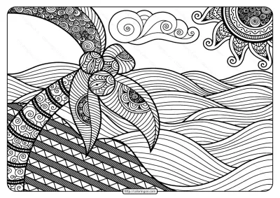 Printable Adult Pdf Coloring Page Book 01