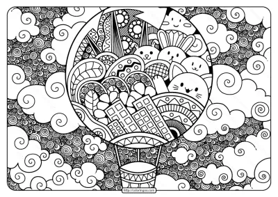 Printable Adult Pdf Coloring Page Book 06