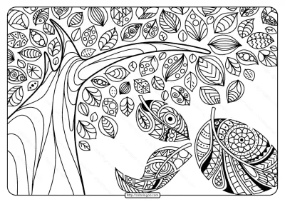 Printable Adult Pdf Coloring Page Book 07