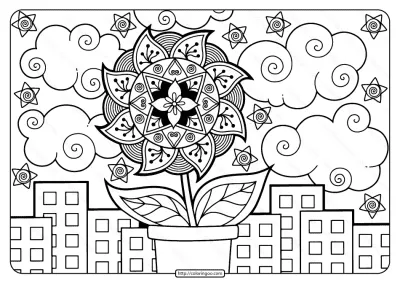 Printable Adult Pdf Coloring Page Book 10