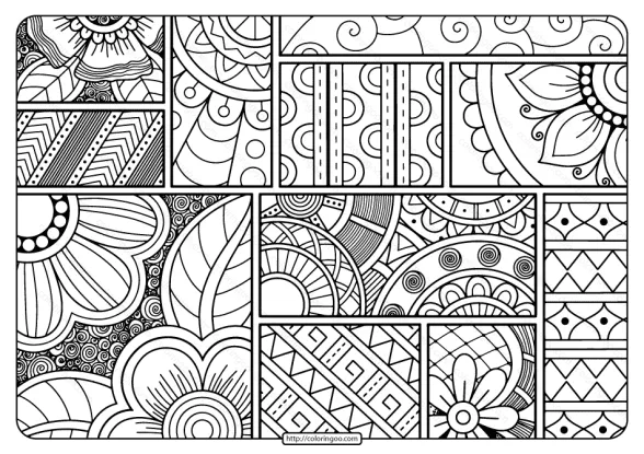 Printable Adult Pdf Coloring Page Book 12 1 printable adult pdf coloring page book 12