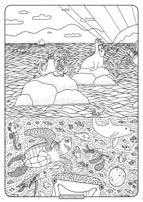 Printable Disney Finding Dory Pdf Coloring Page-01