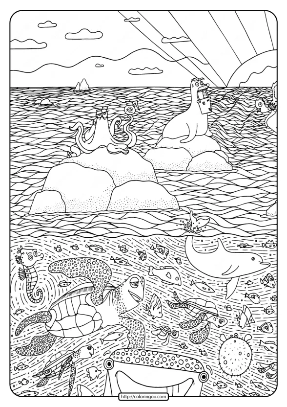 printable disney where is dory pdf coloring pages 01