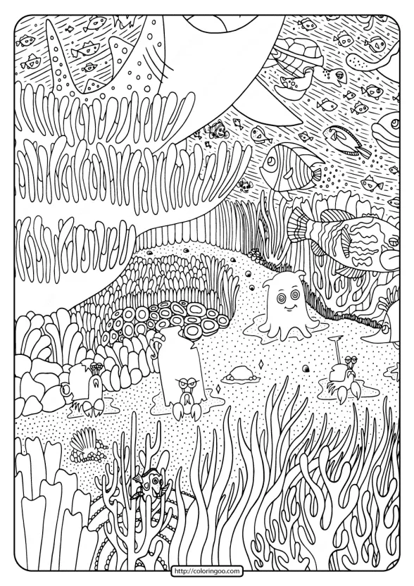 Printable Disney Finding Dory Pdf Coloring Page-03 1 printable disney where is dory pdf coloring pages 03
