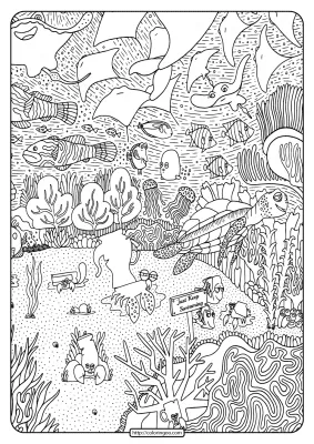 Printable Disney Finding Dory Pdf Coloring Page-04