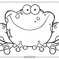 Printable Frog Pdf Coloring Page 10 printable frog pdf coloring page e1588340379325