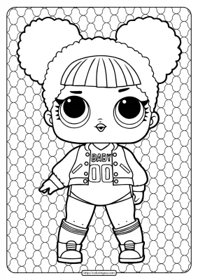 Printable Lol Surprise Hoops Mvp Coloring Book