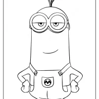 printable minions kevin pdf coloring book