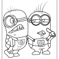 printable minions pdf coloring pages
