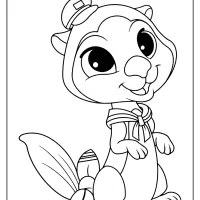 printable palace pets otto pdf coloring pages