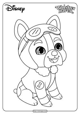 Printable Palace Pets Pilot Coloring Page
