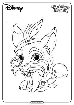 Printable Palace Pets Pounce Coloring Page