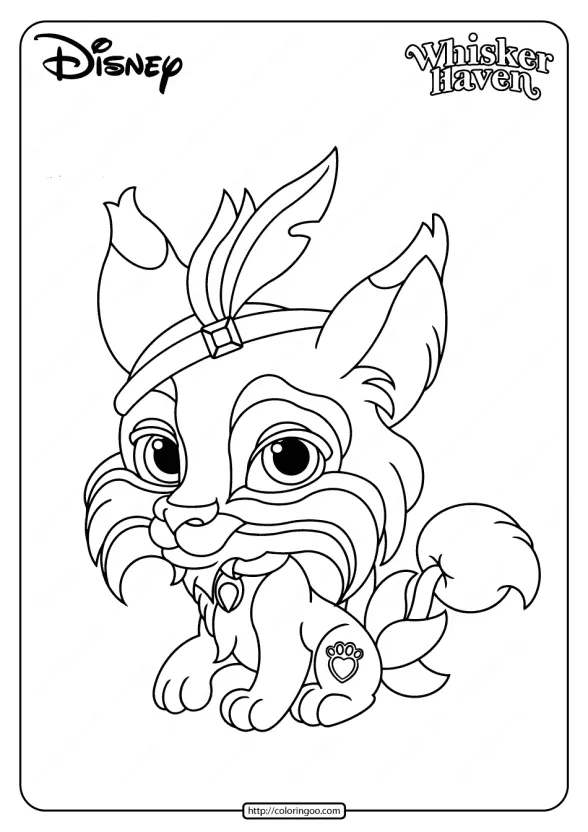 printable palace pets pounce pdf coloring pages