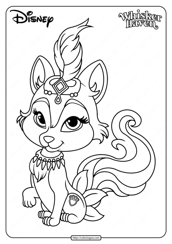 printable palace pets river coloring pages