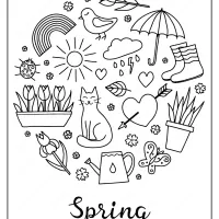 Printable Spring Pdf Coloring Book 27 printable spring pdf coloring book