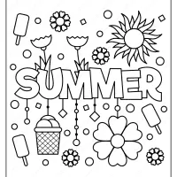 Free Printable Summer Pdf Coloring Page 37 printable summer pdf coloring page