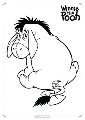 Printable Winnie the Pooh Eeyore Coloring Pages