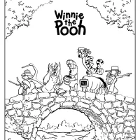 winnie the pooh rabbit tigger piglet coloring pages