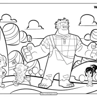 wreck it ralph coloring pages