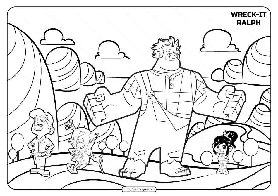 wreck it ralph coloring pages
