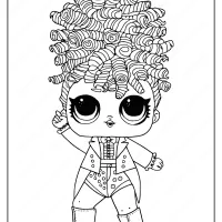 LOL Surprise Hairgoals Miss Jive Coloring Page