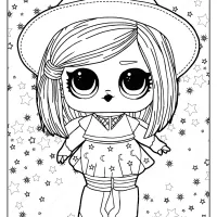 LOL Surprise Hairgoals Witchhay Babay Coloring Page
