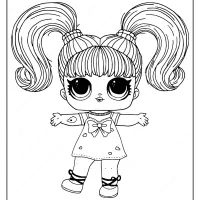 LOL Surprise Hairgoals Yang Q T Coloring Page