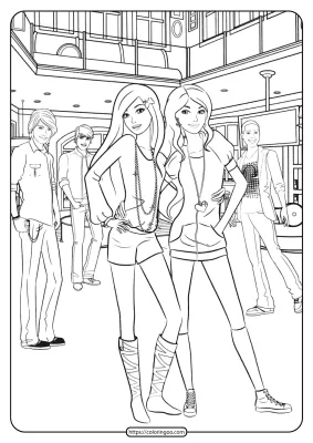 Free Printable Barbie Coloring Pages 01
