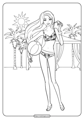 Free Printable Barbie Coloring Pages 05