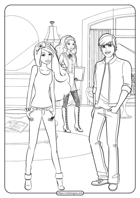 Free Printable Barbie Coloring Pages 06