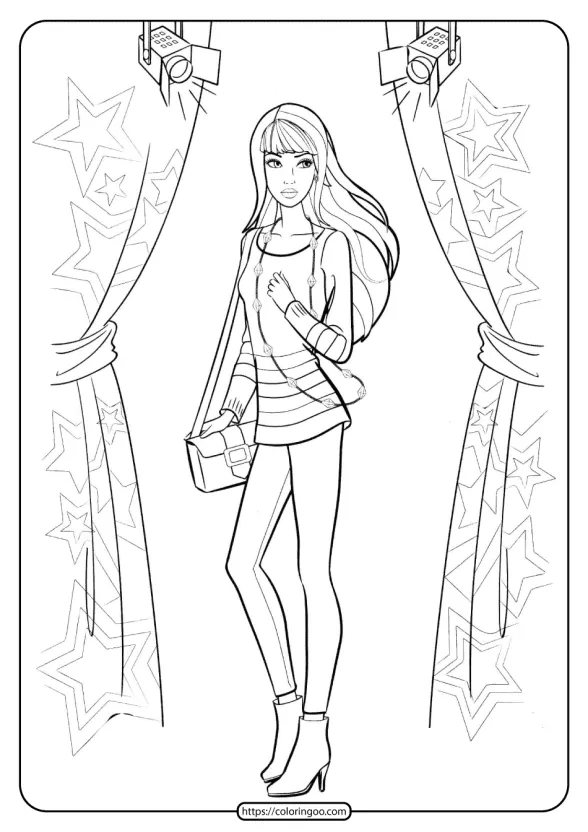 free printable barbie coloring pages 08