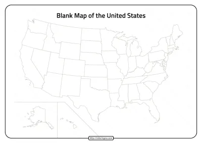 Free Printable Pdf Blank Map Of United States