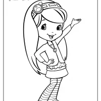 free printable blueberry muffin coloring page