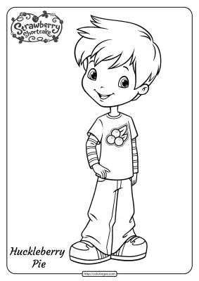 Free Printable Huckleberry Pie Pdf Coloring Page