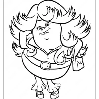 Free Trolls Lady Glitter Sparkles Pdf Coloring Page 19 free printable lady glittersparkles pdf coloring page