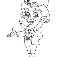 free printable leprechaun pdf coloring page