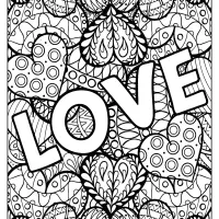 free printable love hearts coloring pages
