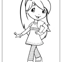 free printable raspberry torte coloring page 2
