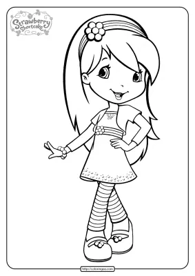Free Printable Raspberry Torte Pdf Coloring Page – 2
