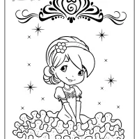 free printable raspberry torte coloring page