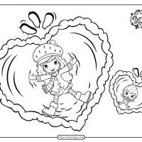 free printable snow berries pdf coloring page