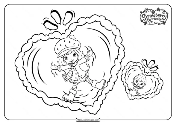 free printable snow berries pdf coloring page