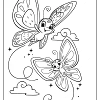 free printable strawberry shortcake butterflies coloring