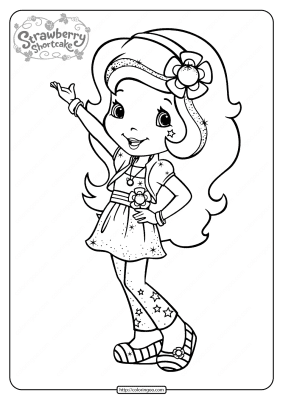 Free Printable Strawberry Shortcake Coloring Page 05