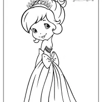 free printable strawberry shortcake coloring page 06